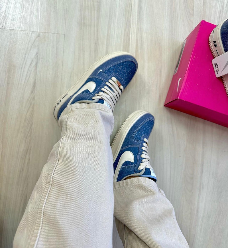Air Force 1 Jeans brilhante lan amento oferta rel gio de brinde