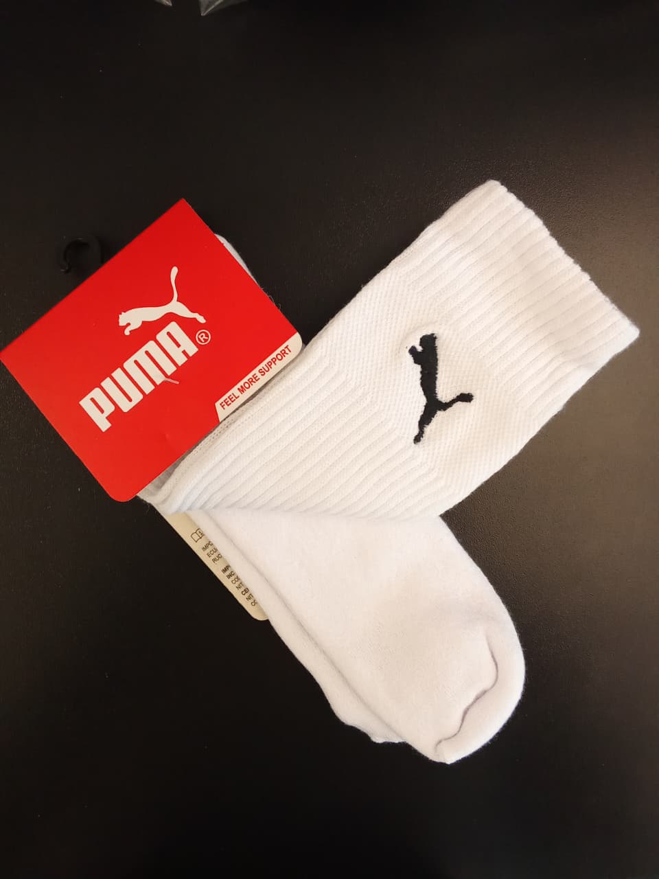 Par de meia longa Algodão - Puma
