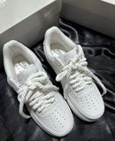 Air Force 1  cadarço trançado lançamento oferta + relógio de brinde