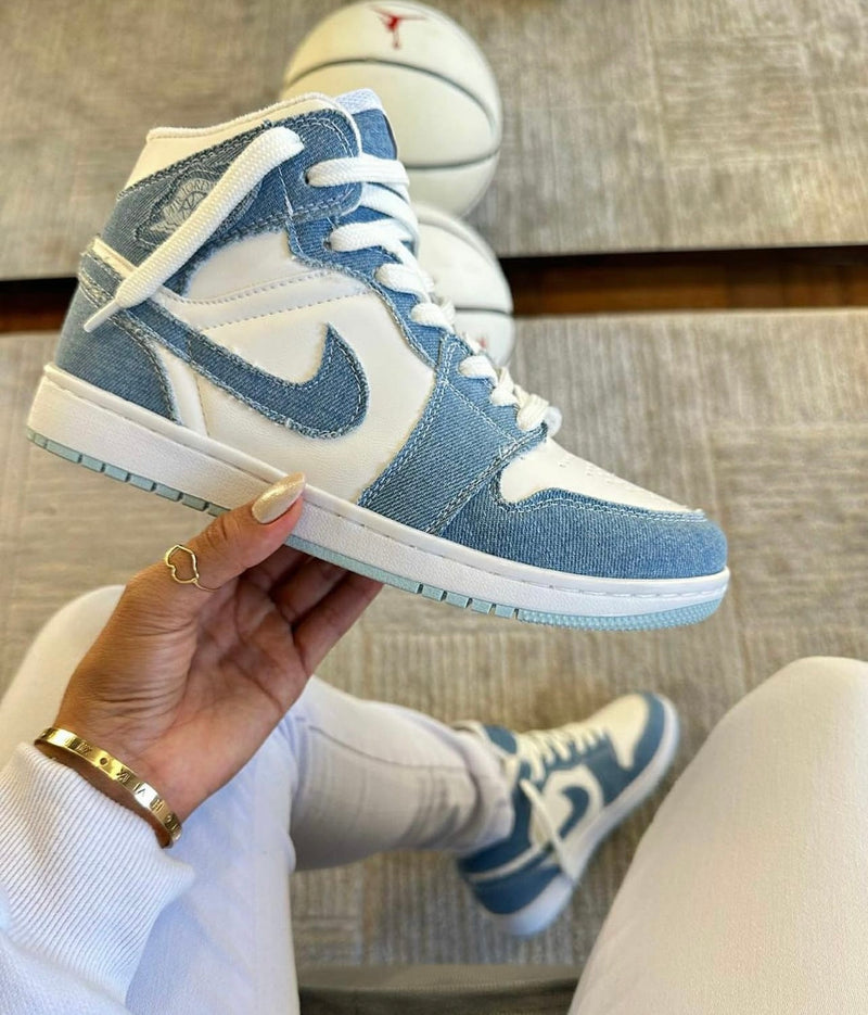 Tênis Jordan 1 Low Jeans lançamento imported oferta