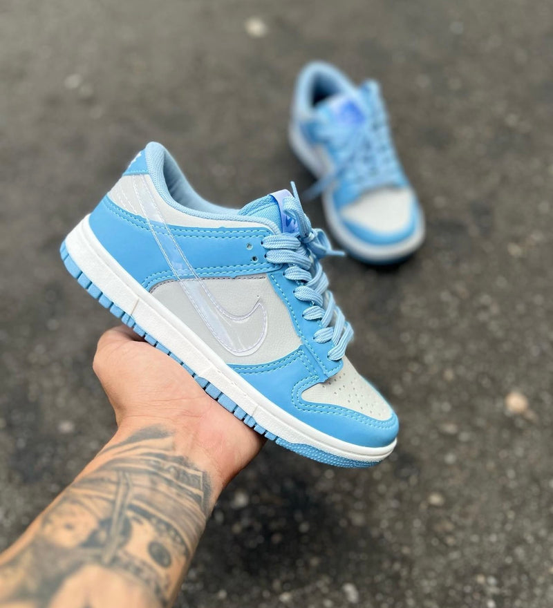 Dunk Low Blue/White lançamento oferta