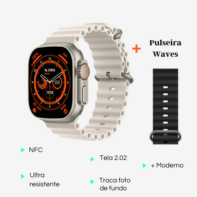 IWO 16 Smart Watch Ultra Série 8 + Pulseira de Brinde Envio Imediato
